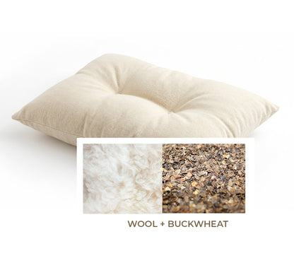 Trek™ All-Natural BuckWool Contour Pillow