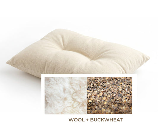 Trek™ All-Natural BuckWool Contour Pillow