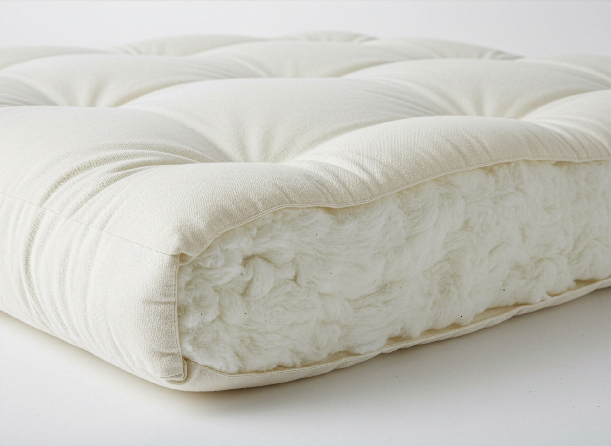 All-Natural Cotton and Wool Mattress Cutaway